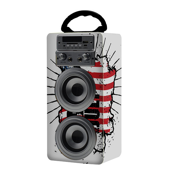 OEM 10W Portable Karaoke Usb Wooden Speaker