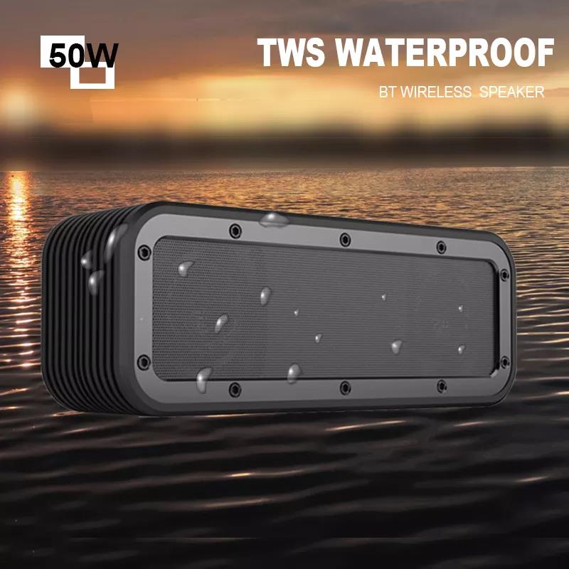 IPX6 50W Portable Waterproof Outdoor Wireless Speaker With TWS