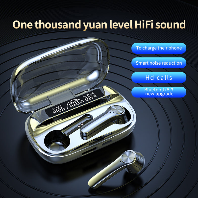 2022 Hifi Sound Quality 8D Stereo Music Led Display Tws Wireless Earbuds