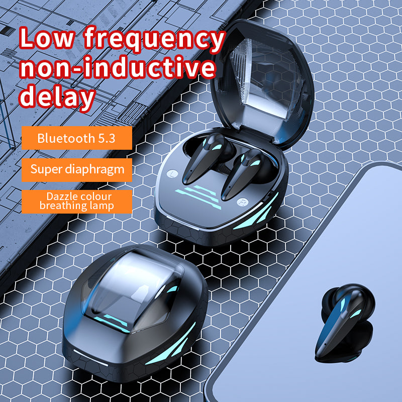 Metrn In Ear Light-Weigh Mini Wireless Earphones Headphones With Charging Case