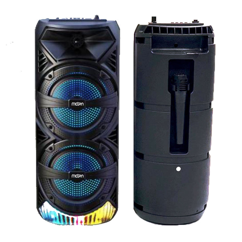 Portable Outdoor Party dj box karaoke Speakers System With Mic And Wireless