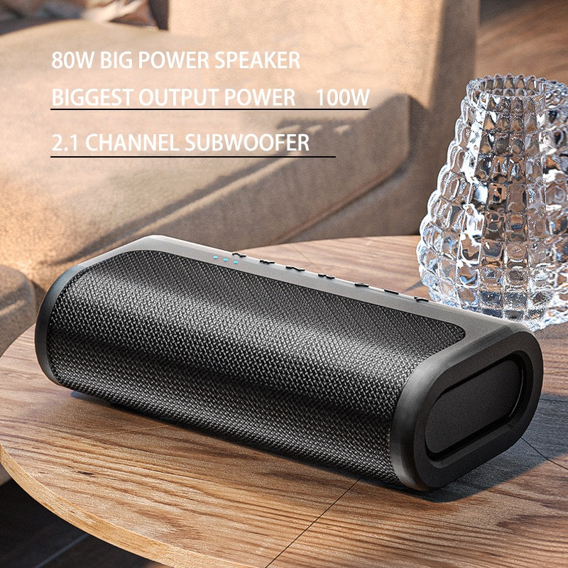 80W Speaker Deep Bass Wireless For Home Theatre System Portable TWS