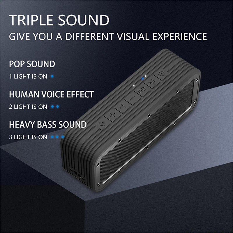 Speaker 50W Bocina Completely Waterproof Outdoor Deep Bass