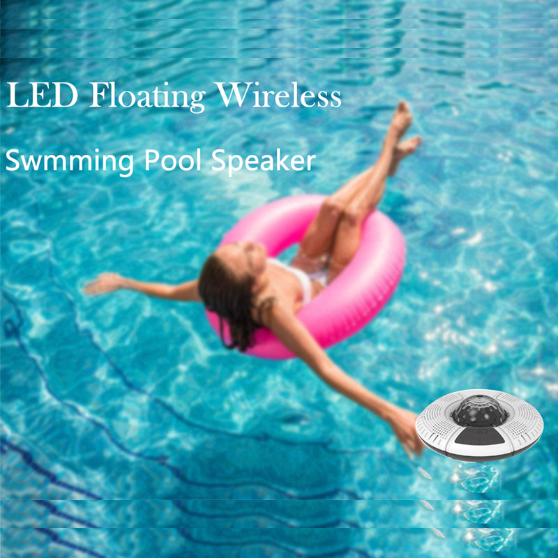 60W Sea Floating Ip67 Waterproof Wireless Portable Speaker With Disco Light