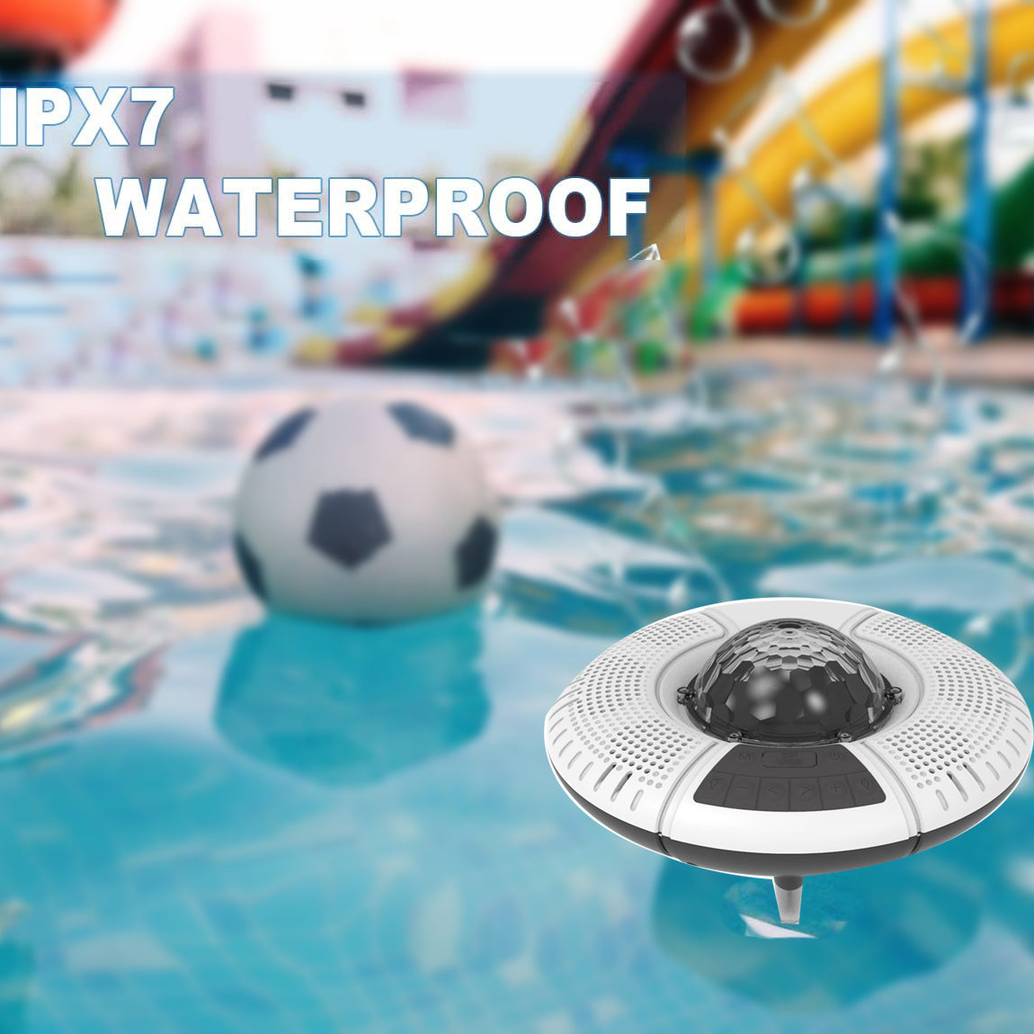 60W Sea Floating Ip67 Waterproof Wireless Portable Speaker With Disco Light